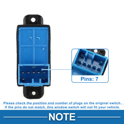Power Window Switch Set of 2 for Kia Rio K2 (2011–2016) No. 935804X000
