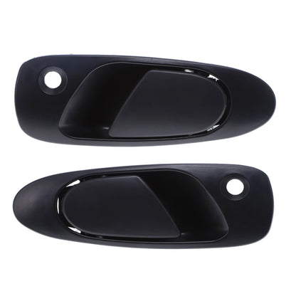 Set of 2 Door Handle Outer Black for Honda Civic (1991–1995)