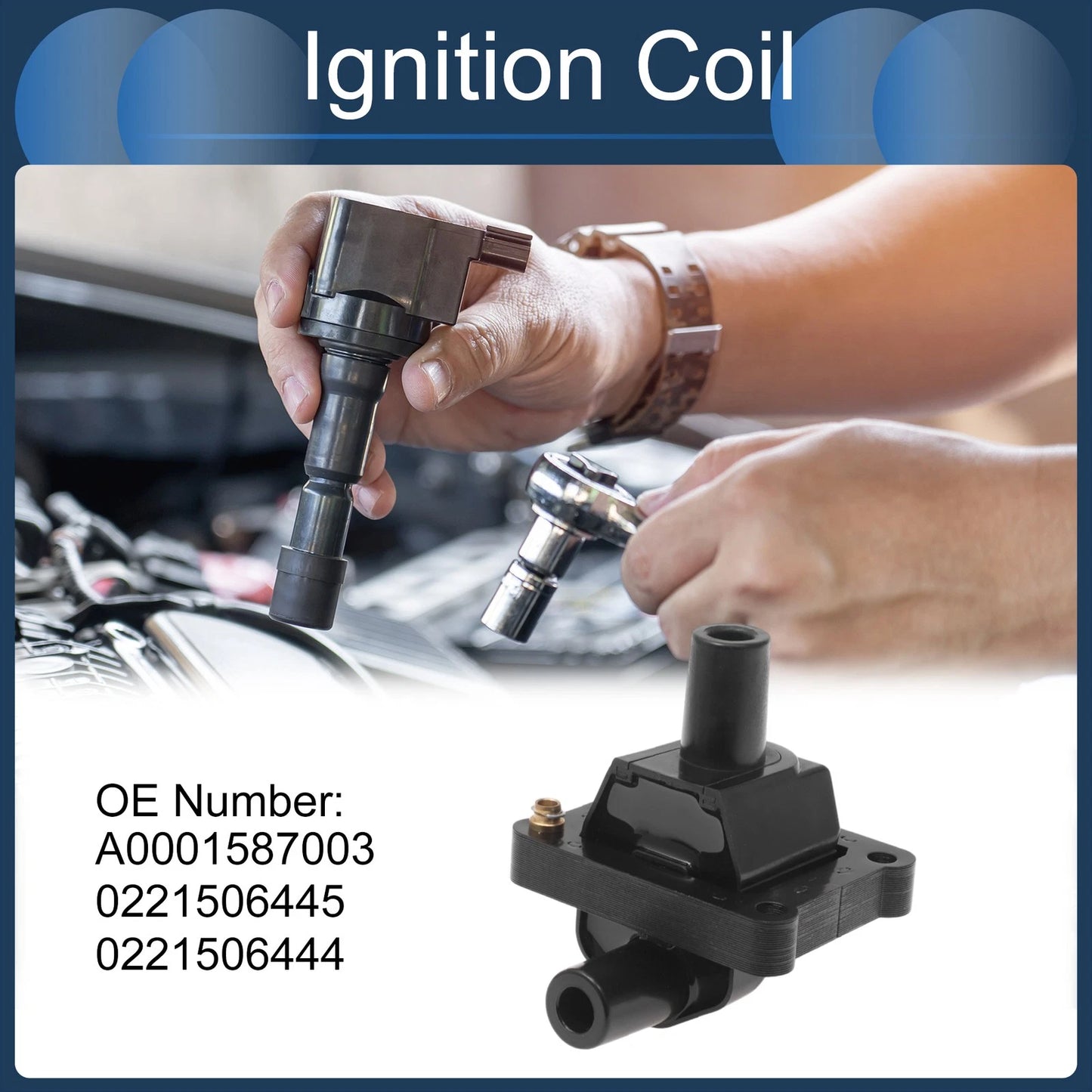 Ignition Coil Pack No.A0001587003 for Mercedes-Benz C230 (2000–2002)
