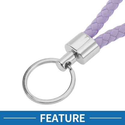 Car Keychain with Ring Zinc Alloy Silver Tone for Universal Use