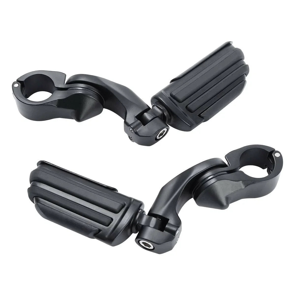 1-1/4" Short Angled Highway Bar Footpeg Mount for Harley Touring
