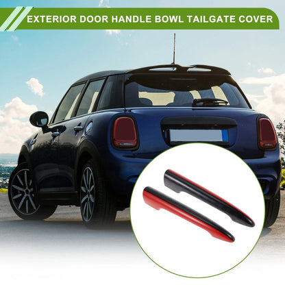 Rear Trunk Door Tailgate Handle Cover for BMW Mini Cooper F54 Clubman Black Red