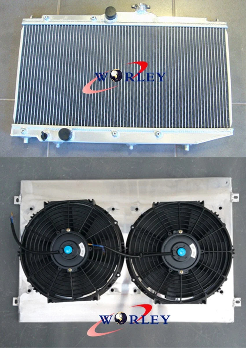 Aluminum Radiator, Shroud & Fans for Toyota Corolla AE90 AE92 AE94 (89-94)