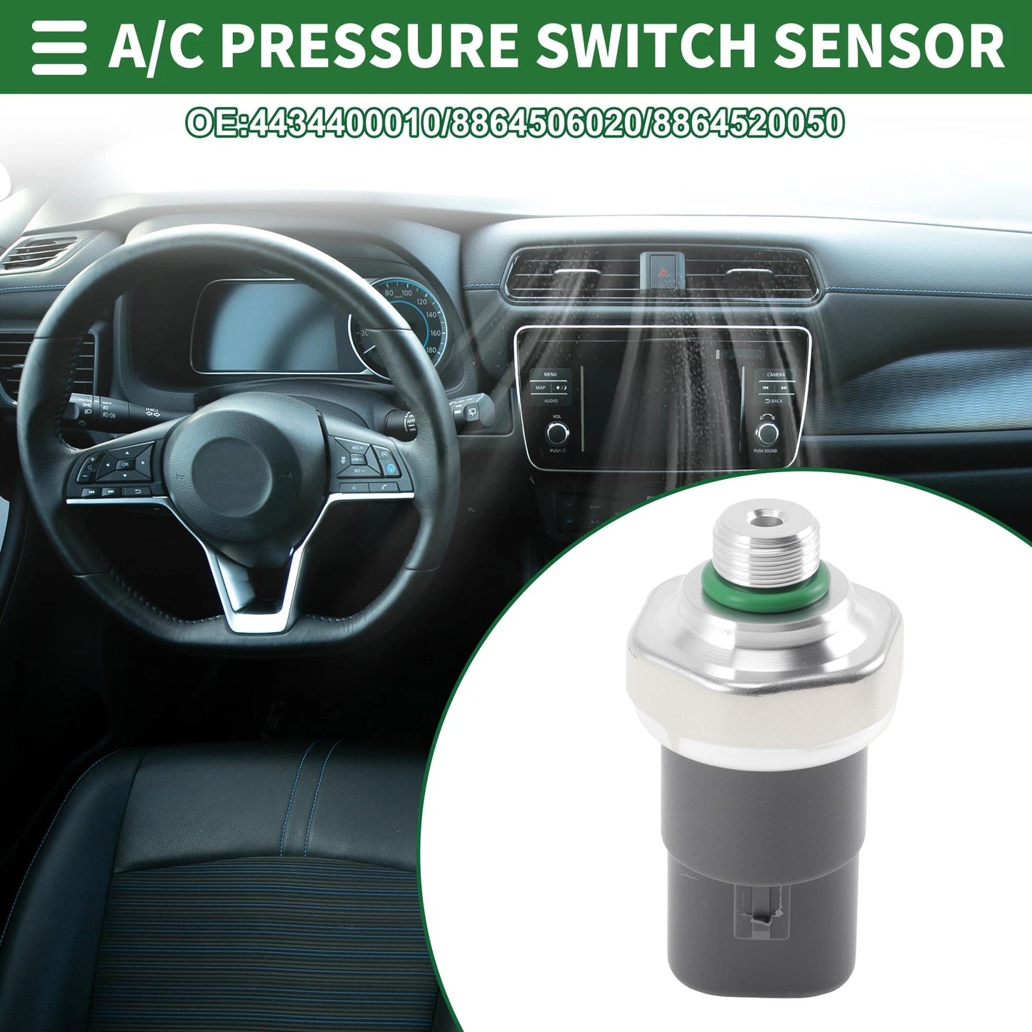 A/C Pressure Switch Sensor for Acura Legend (1988–1992) 4434400010