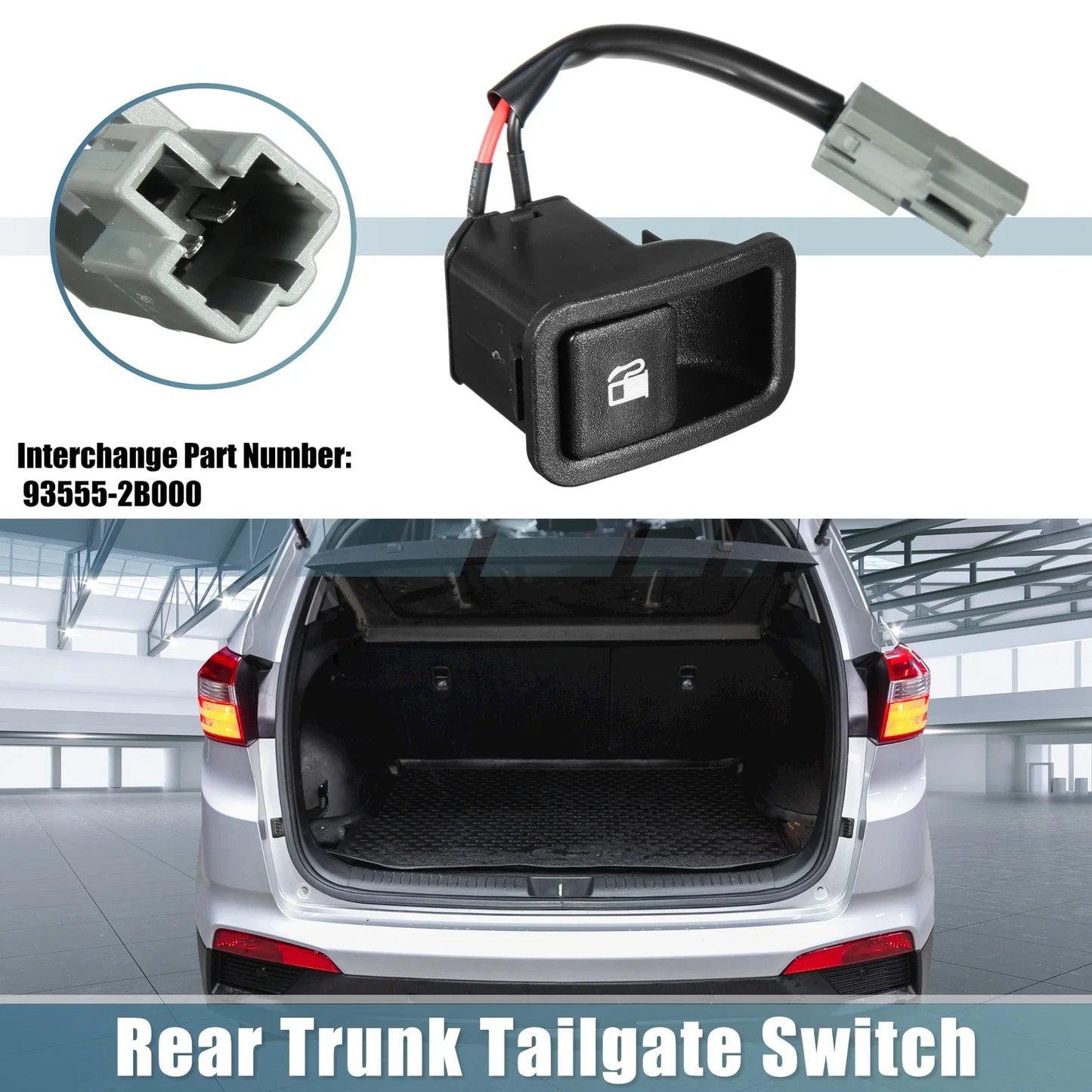 Fuel Tank Selector Switch for Hyundai (93555-2B000) - 2 x Release Control Switch