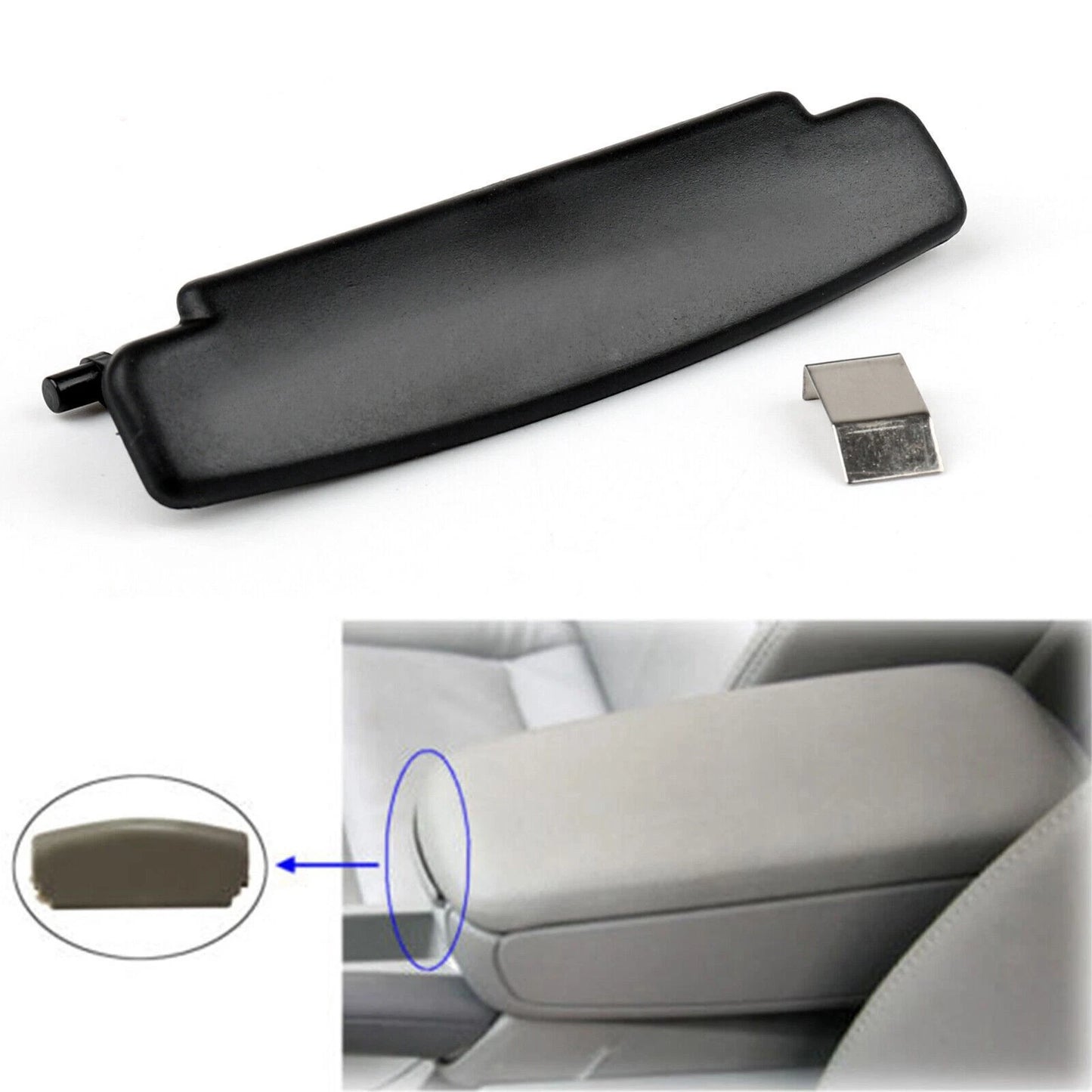 Armrest Cover Console Clip Catch for Audi A6 C6 (2005–2011) E3