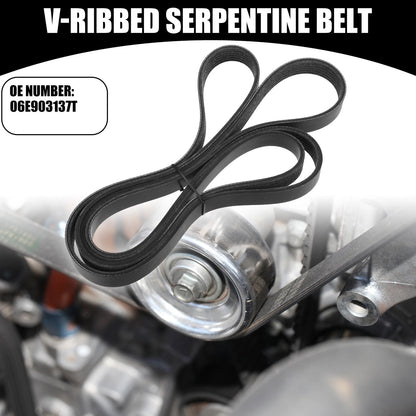 V-Ribbed Serpentine Belt No. 06E903137T for Audi S5 3.0L (2012–2017)