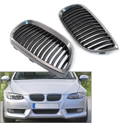 Carbon Fiber Look Front Kidney Grille for BMW E92 E93 (2006–2009)