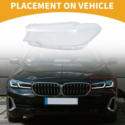 Front Left Headlight Lens Cover for BMW 5 Series (2017-2018)