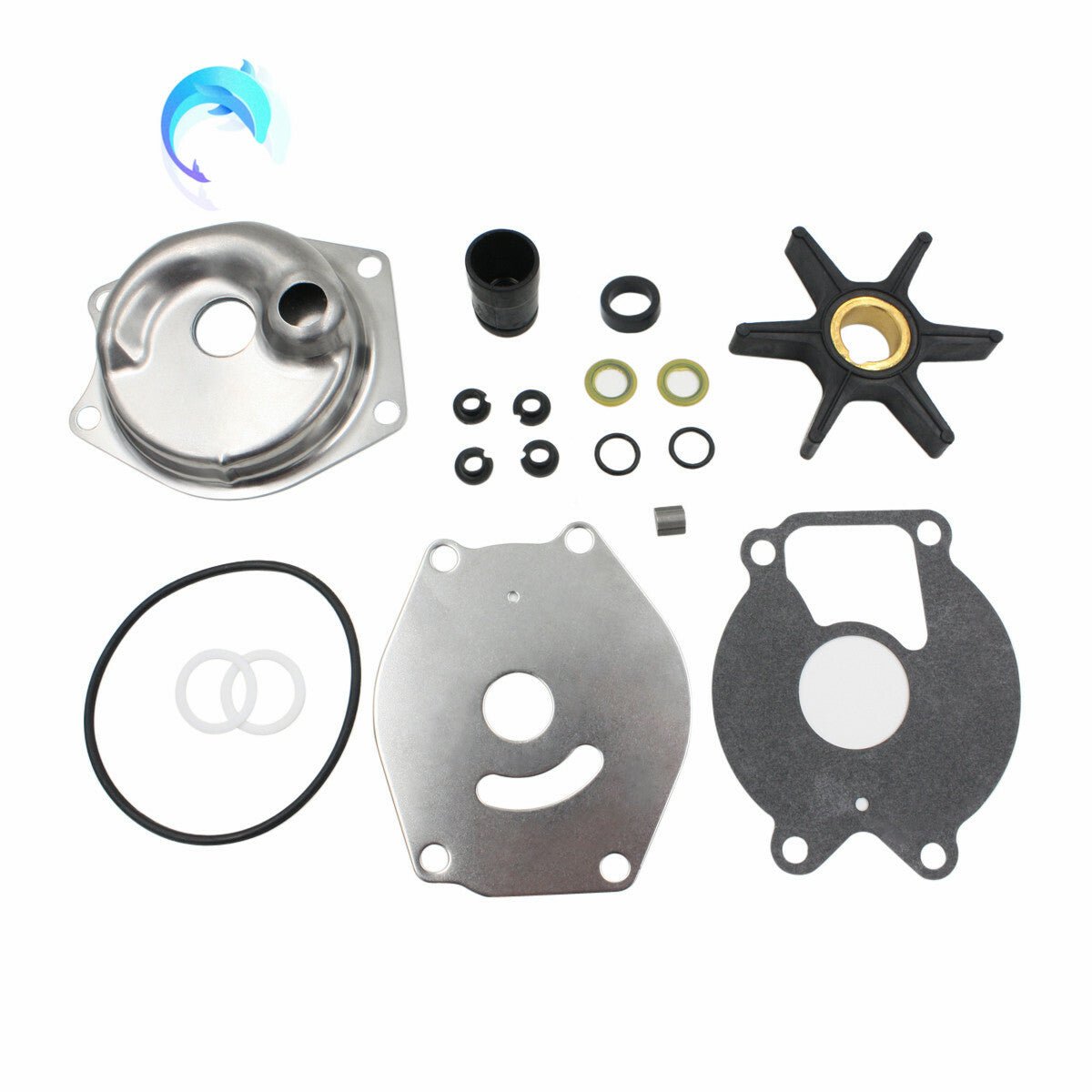 Water Pump Impeller Kit for Mercury 9.9-25HP Force 25-50 (1990–2000)