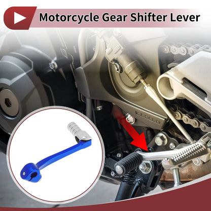 Folding Motorcycle Gear Shifter Lever for Honda CRF110F (2013-2018) Blue Silver