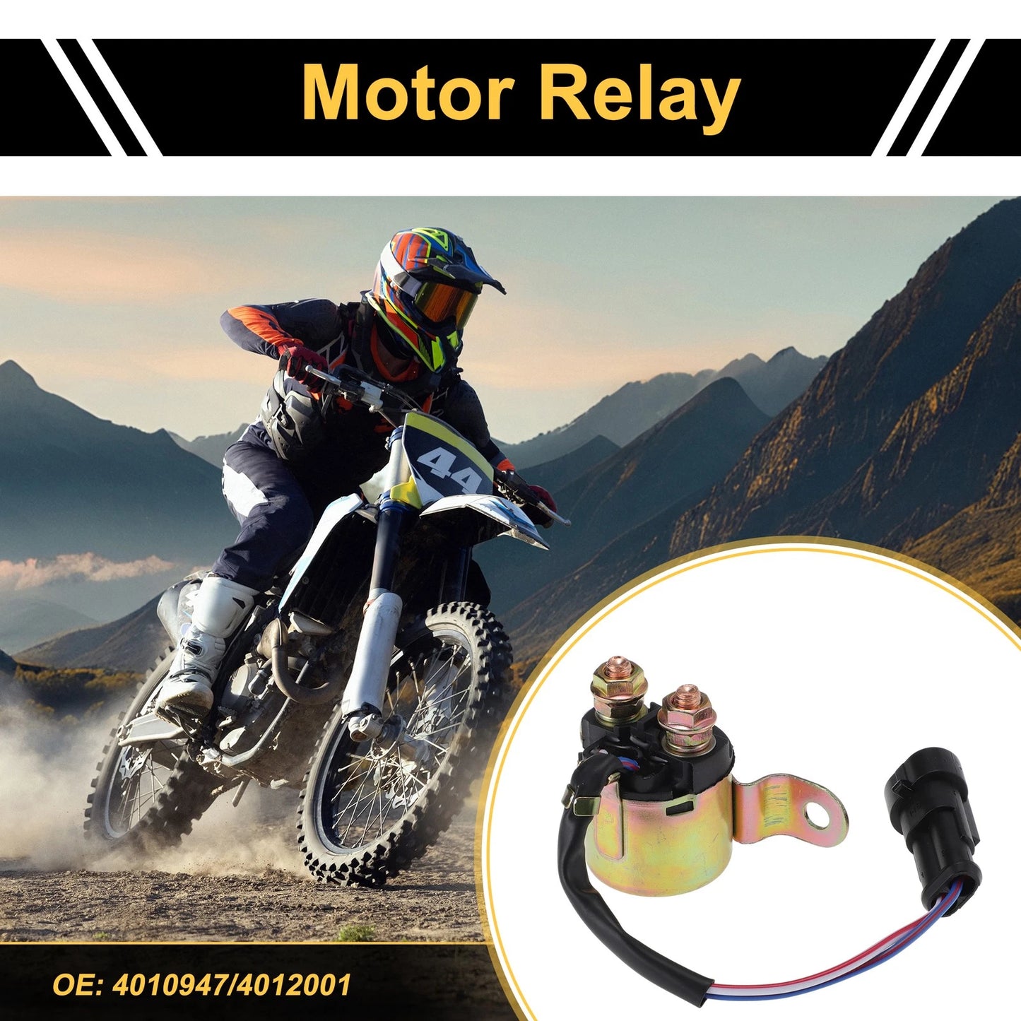 Motor Relay No. 4010947 for Polaris RZR XP Turbo (2016) 1 pcs