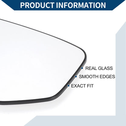 Heated Left Side Mirror Glass for Honda Accord (2008–2012)