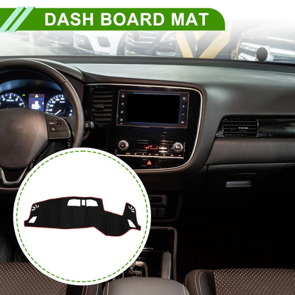 Dashboard Dash Cover Mat for Mitsubishi Outlander 3 PHEV (2013–2021) Black Red