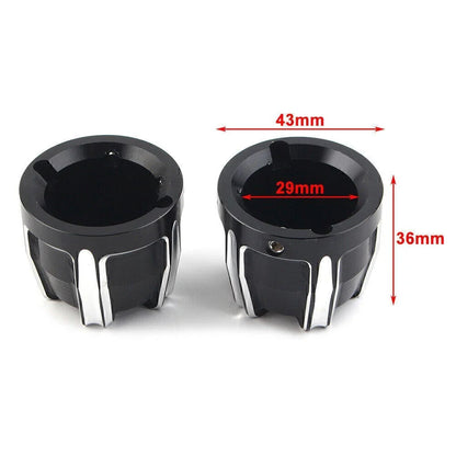 Front Axle Nut Cap Covers for Harley Softail Touring Street Glide