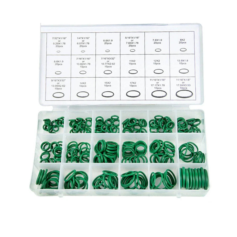 Automotive 270-Piece O-Ring Washer Kit Green Rubber