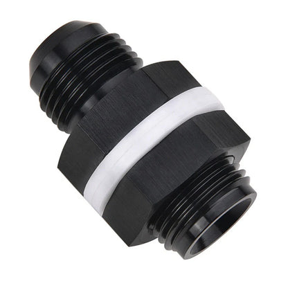 Flare Fuel Cell Bulkhead Fitting w/ Washer for Car - Black (N/A)