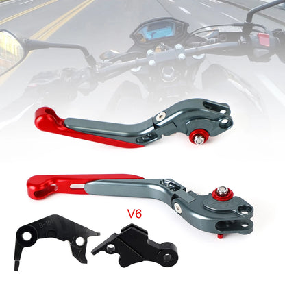 Adjustable Brake Clutch Levers for Yamaha XSR900 MT-09 (2024–2025) Red