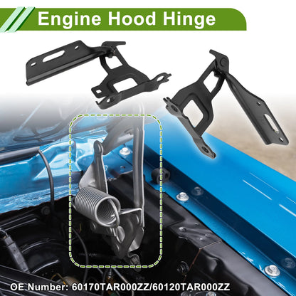 Hood Hinges for Honda Fit (2015–2020) 1 Pair No. 60170TAR000ZZ