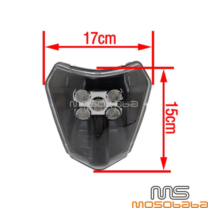 LED Headlight for KTM EXC XCF XCW TE TC FE 250 300 350 Off-Road (2003-2023)