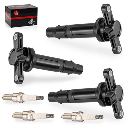 3X Ignition Coils & 3X Spark Plugs for Yamaha YXZ1000R (2016–2024)