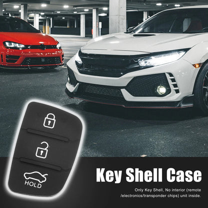3 Button Car Remote Fob Case Insert Rubber Pad for Hyundai
