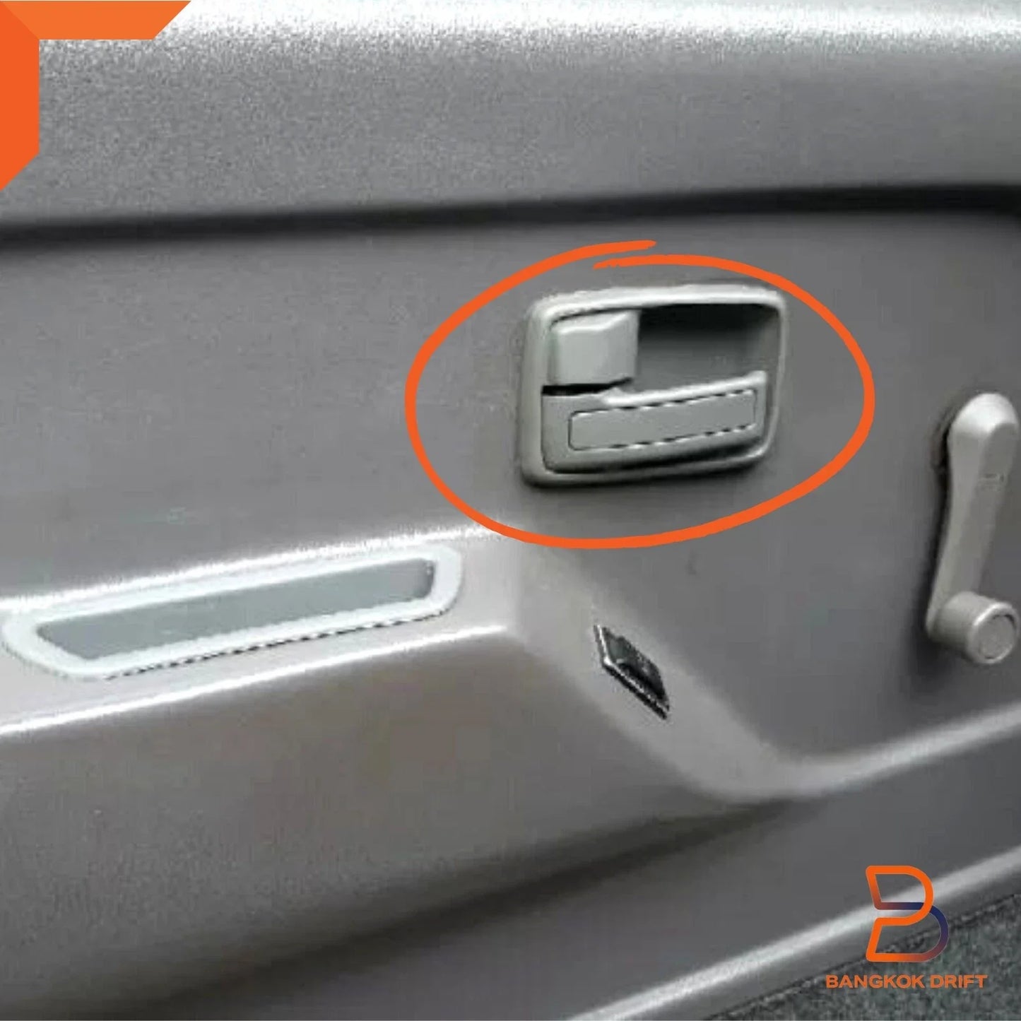 Grey Inner Door Handles Pair for Holden Rodeo TF (1988-2003)