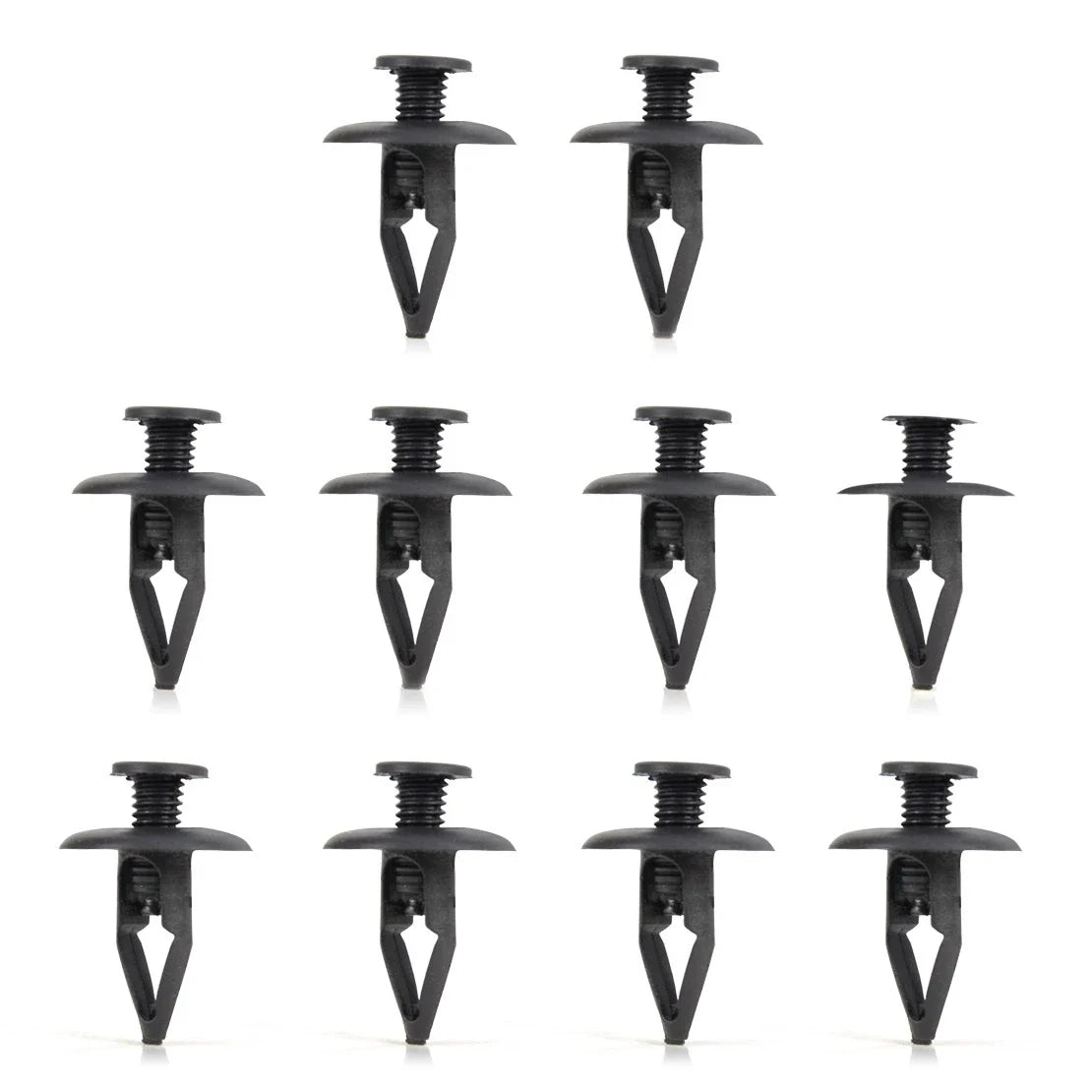 30 x Black Nylon Fastener Rivets for Mazda Kia Ford Fender Clips
