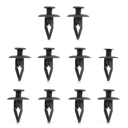 30 x Black Nylon Fastener Rivets for Mazda Kia Ford Fender Clips