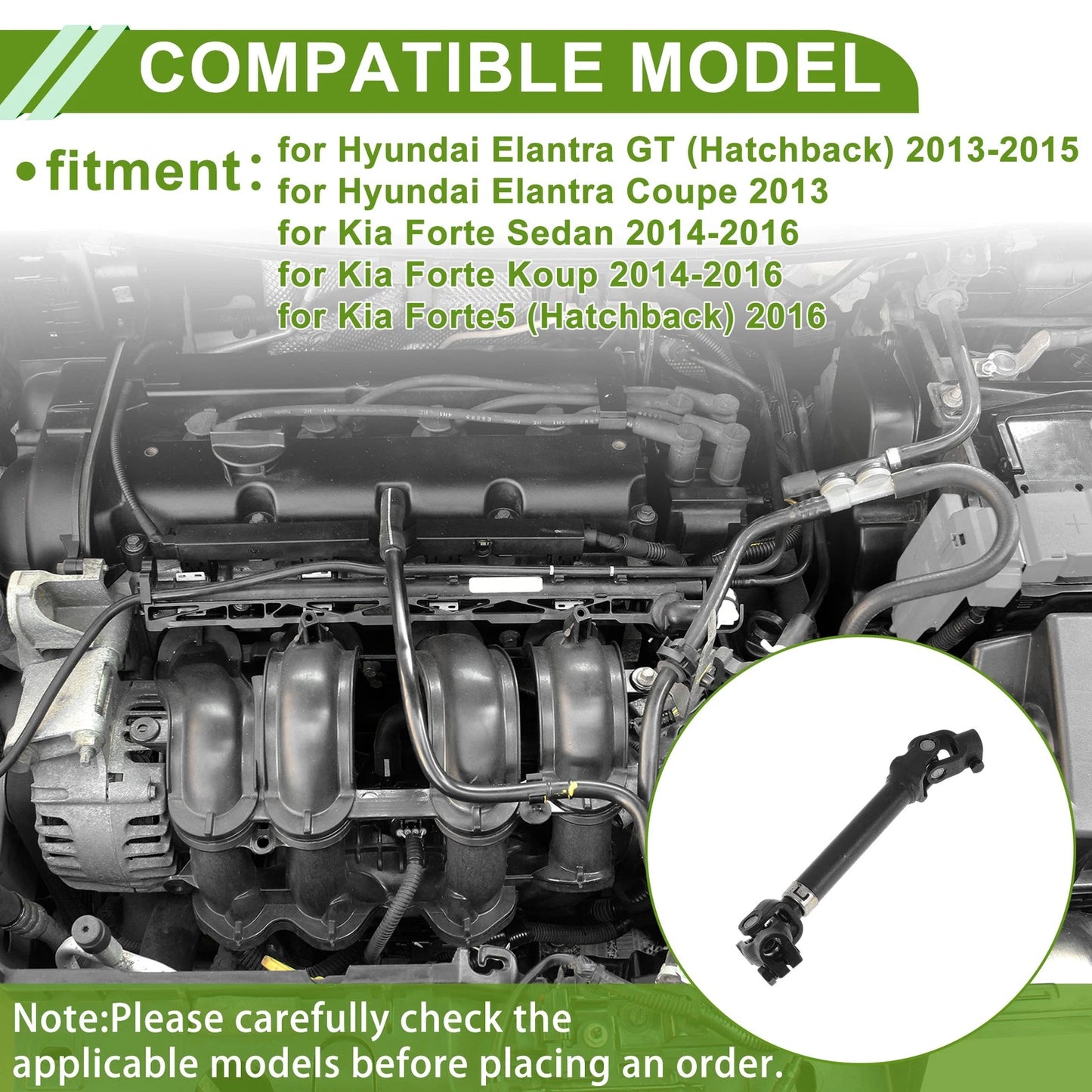 Steering Column Shaft for Hyundai Elantra GT (2013–2015) No. 564003X002