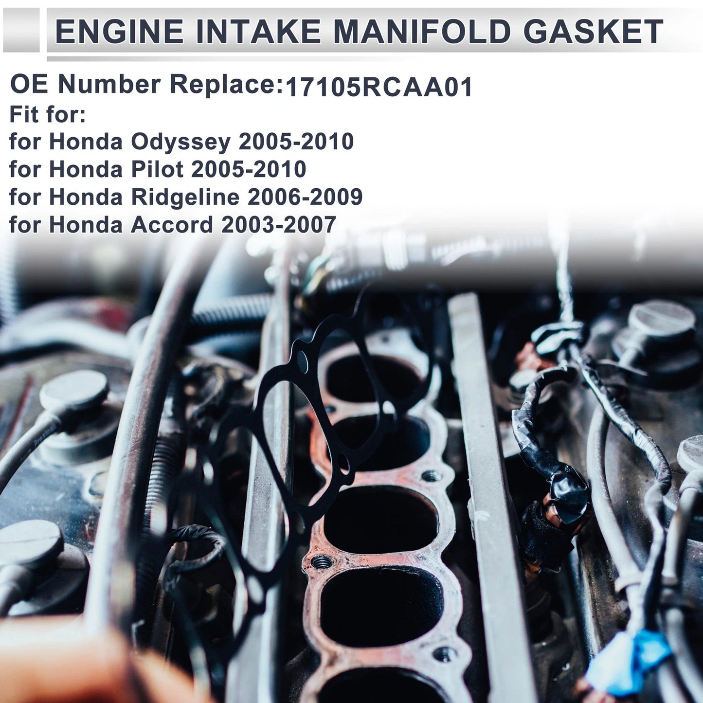 Engine Intake Manifold Gasket for Honda Odyssey (2005–2010) No. 17105RCAA01