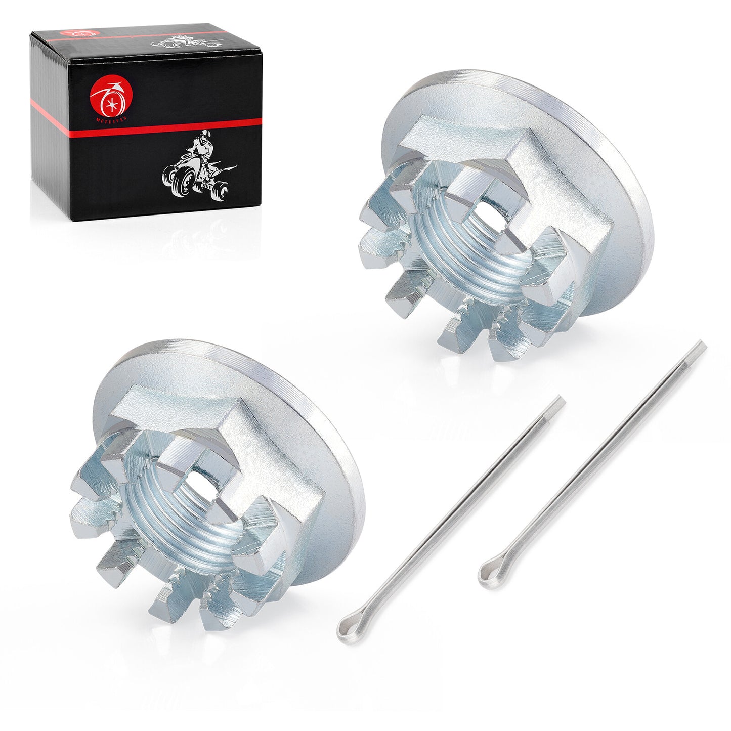 2X Front Axle Castle Nuts for Honda Recon 250 (2000–2009)