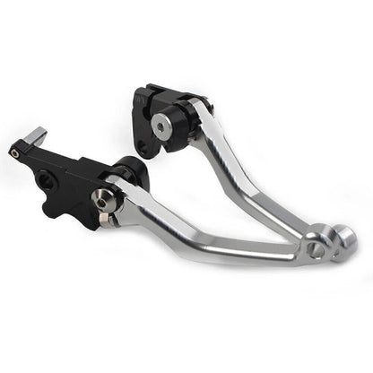 Silver CNC Pivot Clutch Brake Levers for Suzuki DRZ400S/SM/E (2000-2022)