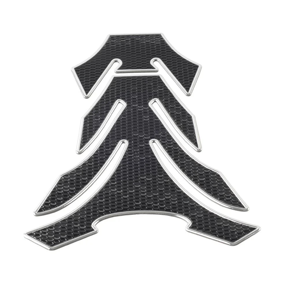 Silver Motorcycle Fuel Tank Pad Cover Protector Decal Grip
