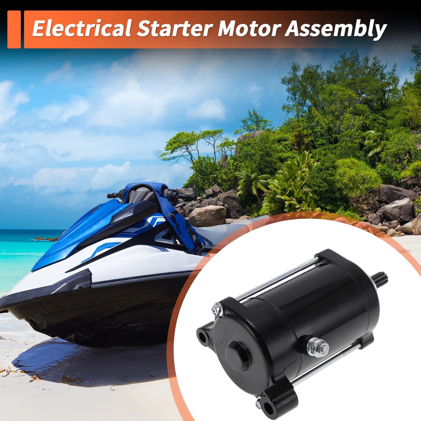 Starter Motor No.6M6-81800-10-00 for Yamaha LX 650 (1991–1993)
