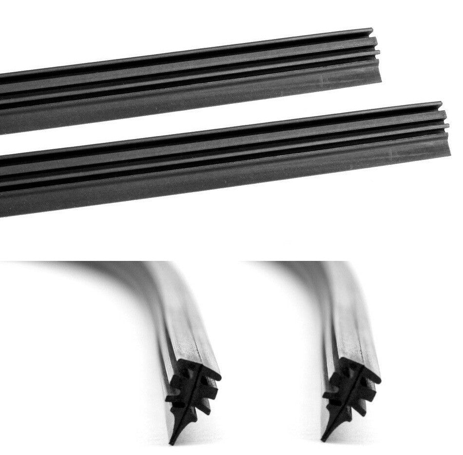 2X 26" Rubber Frameless Windshield Wiper Blade Refills for Car Bus Truck