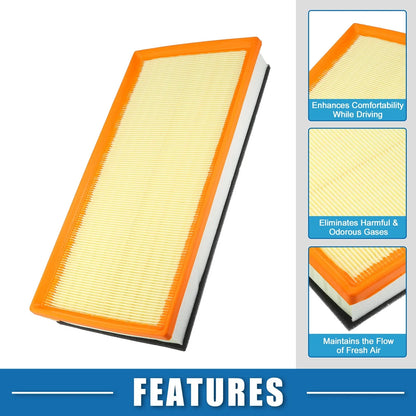 2 x Engine Air Filters for Audi Q7, VW Touareg, Porsche Cayenne (2007-2015)