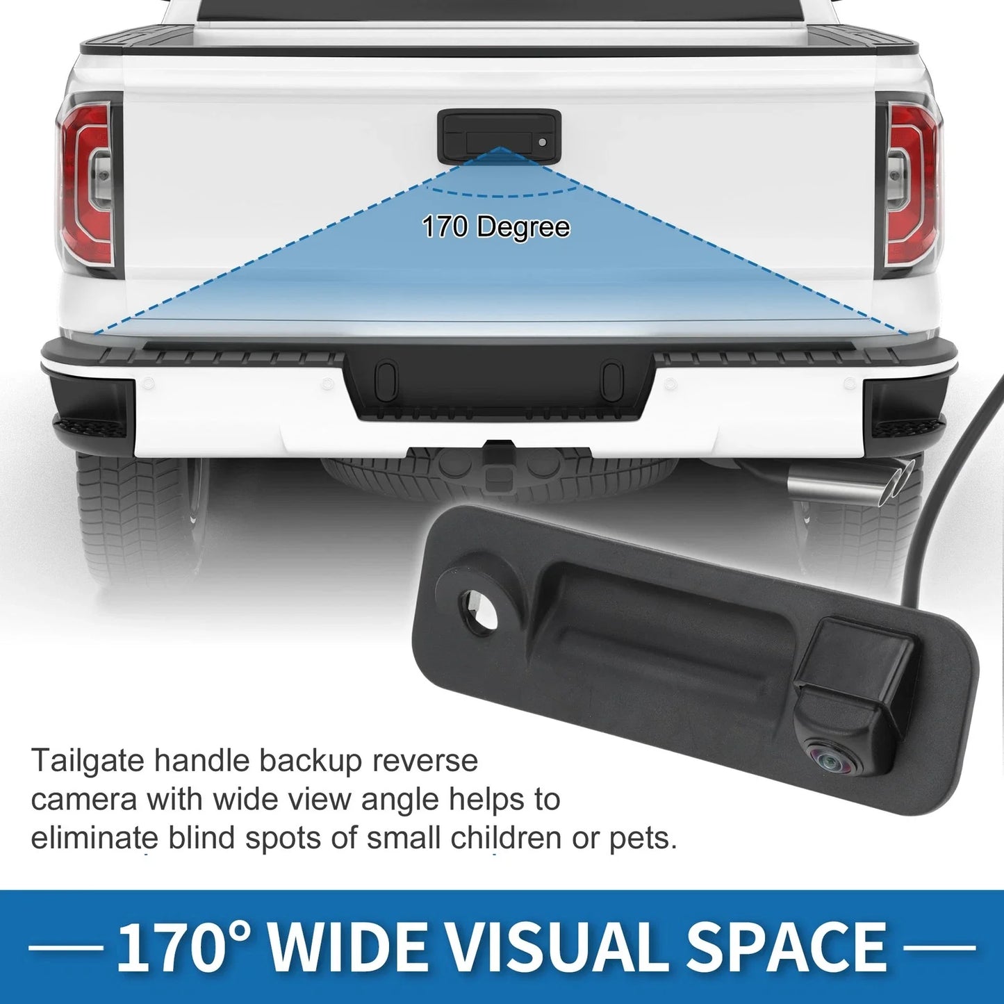 Tailgate Handle Backup Camera for Hyundai Sonata (2015-2017)