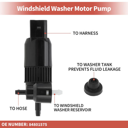 Windshield Washer Pump for Cadillac Chevy GMC (2021–2024) No.84801575