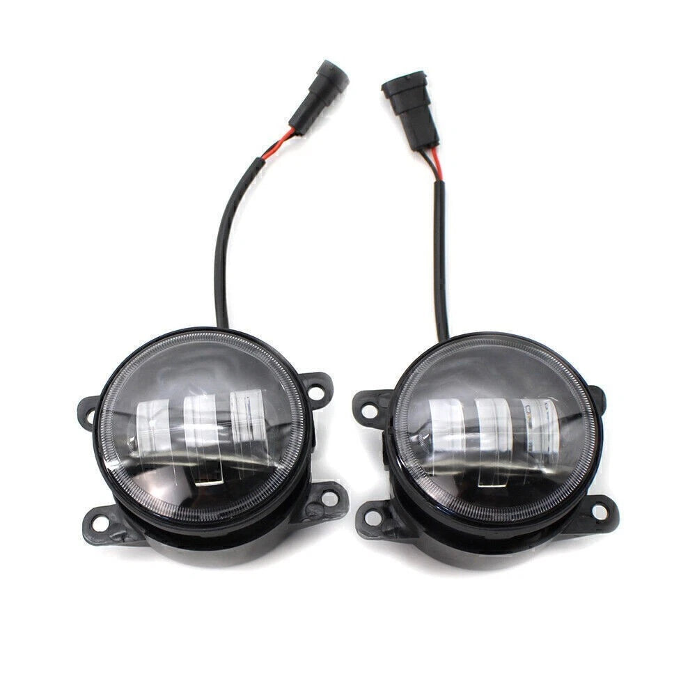 Dual Color White/Yellow LED Fog Light Kit for Honda Nissan Subaru Ford