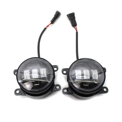 Dual Color White/Yellow LED Fog Light Kit for Honda Nissan Subaru Ford