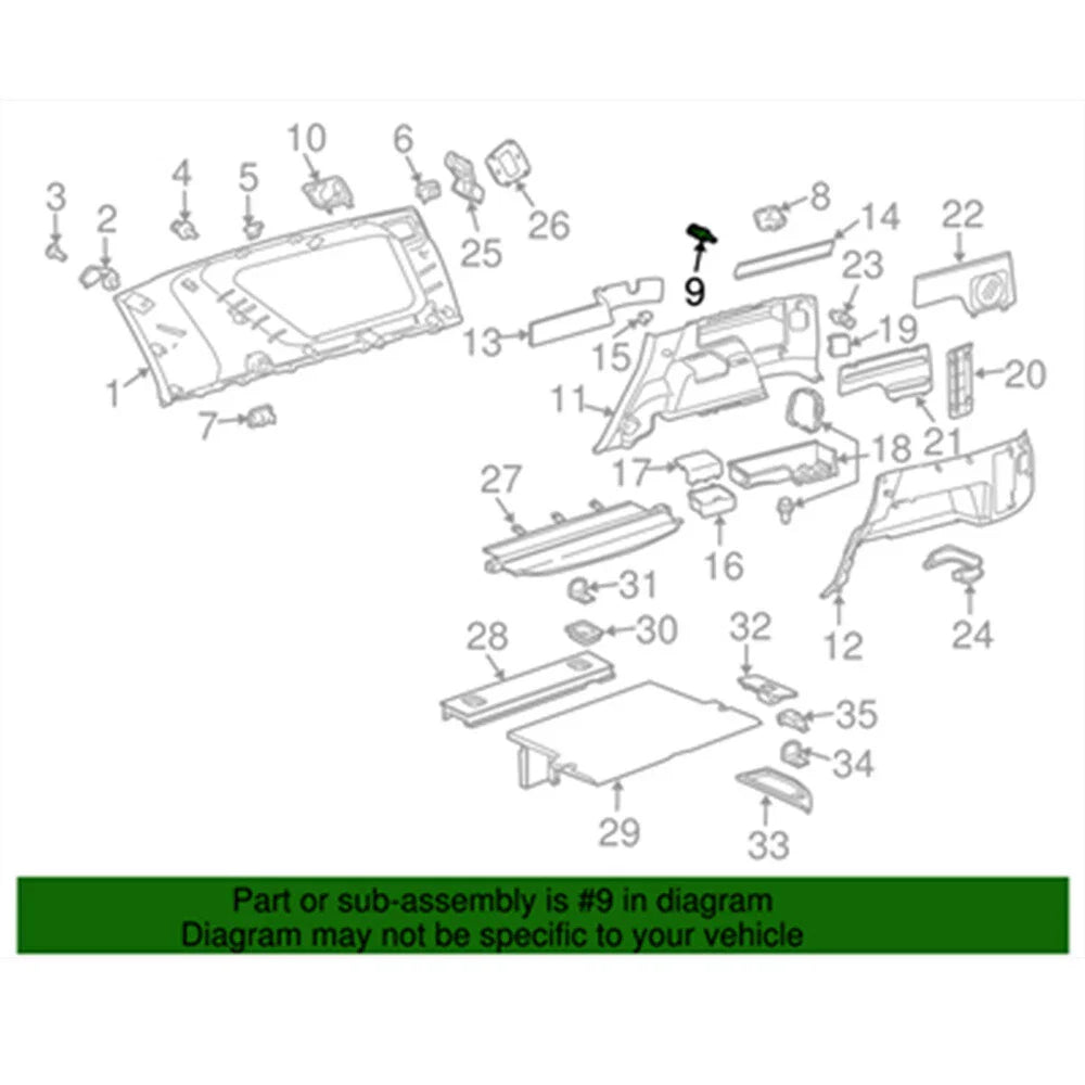 Cargo Net Hook Holder Clip for Toyota 4Runner, Tundra