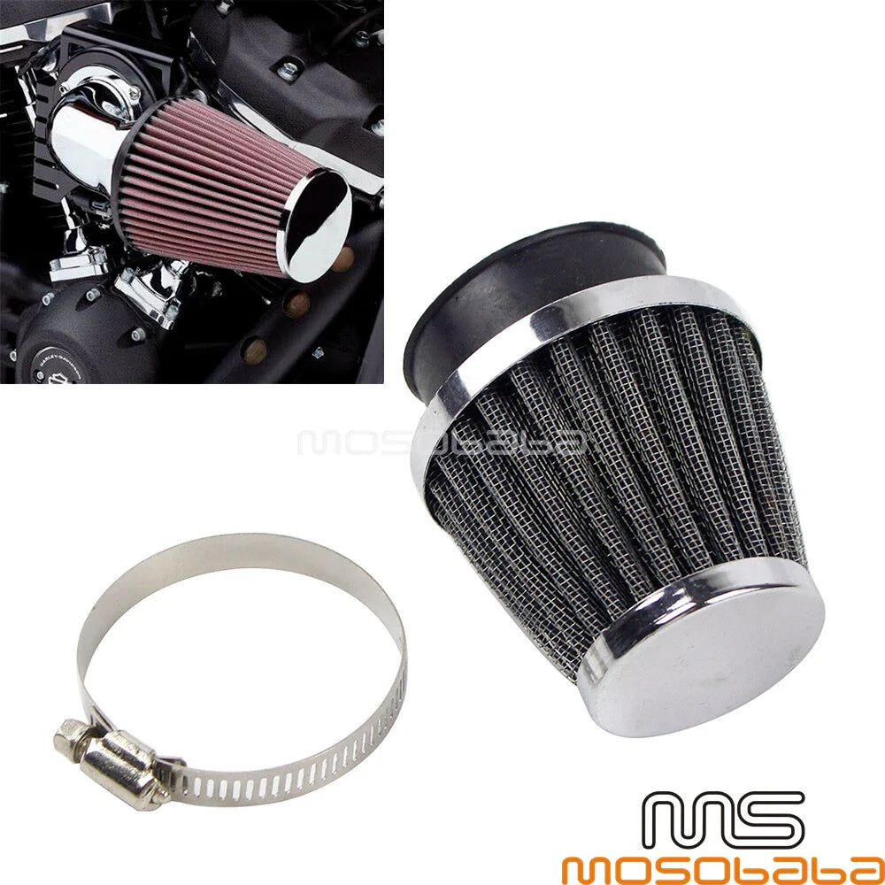 48MM Air Filter for Honda CB, Yamaha, Suzuki Motorcycle, ATV, Scooter