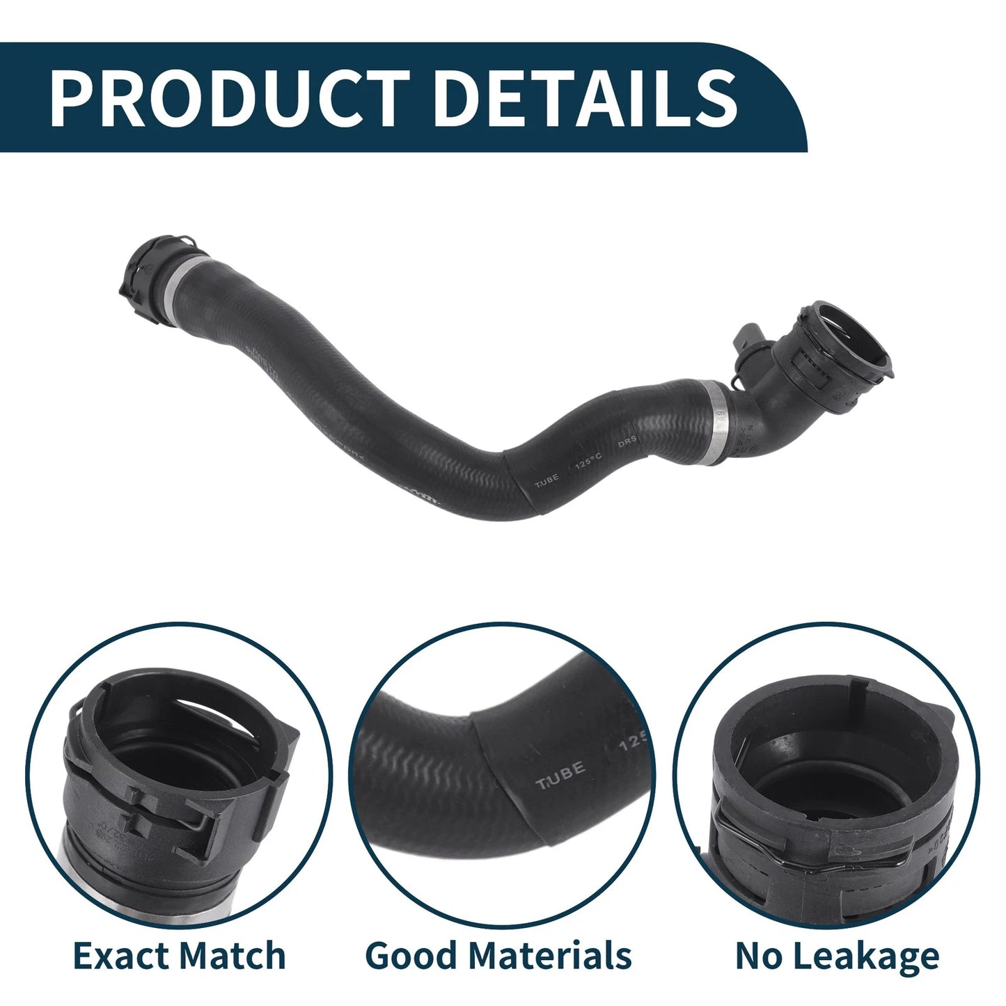 Radiator Hose No. 95810640240 for Porsche Cayenne (2009–2016) Lower