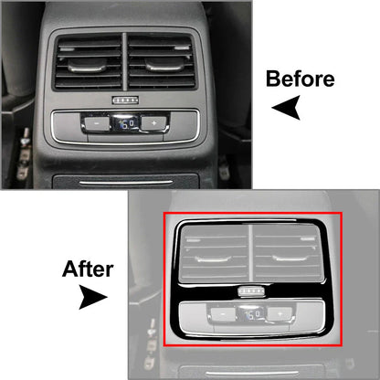 Rear Air Vent Outlet Panel Cover Trim for Audi A4 B9 S4 RS4 A5 S5 (2017-2023)