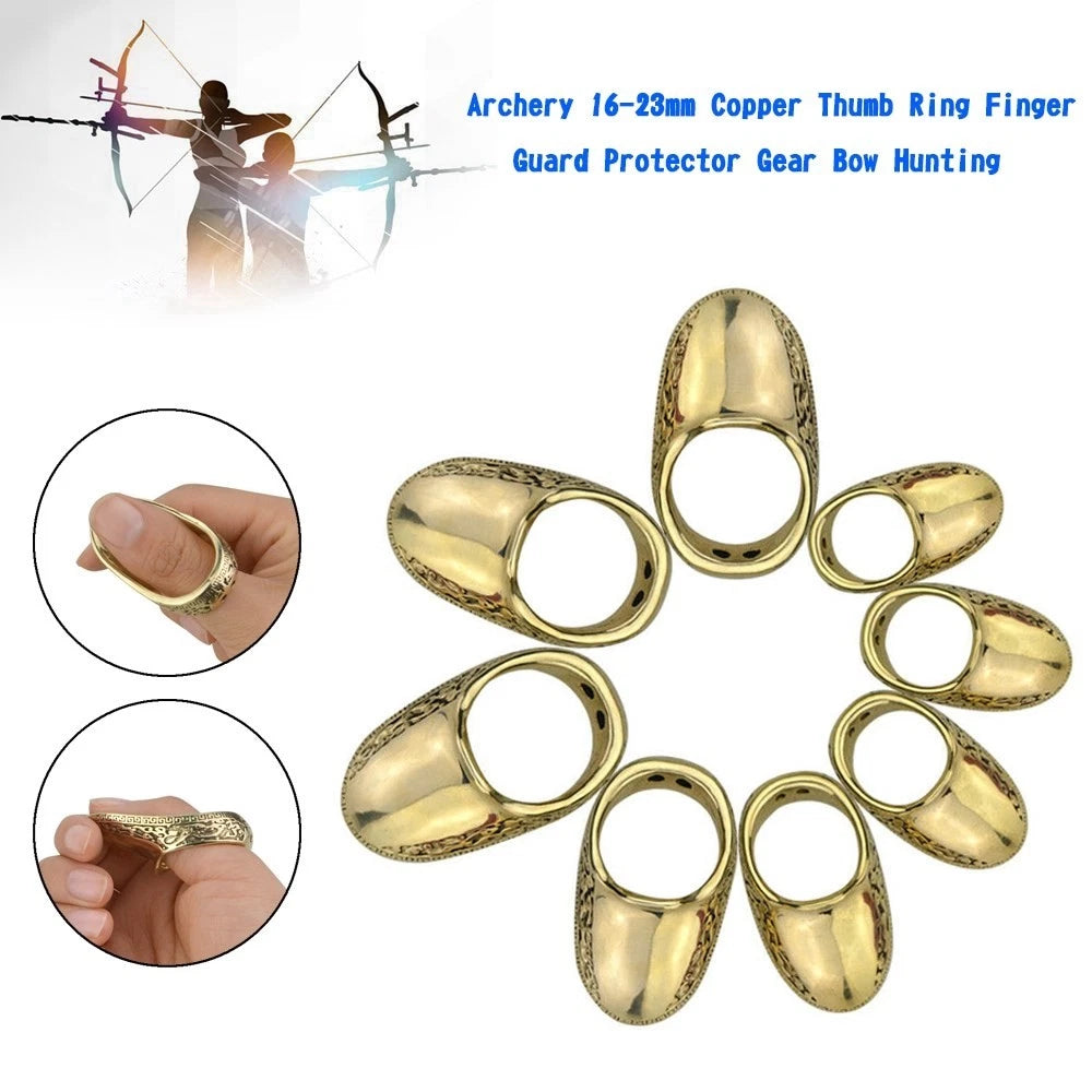 21mm Copper Thumb Ring for Archery Equipment