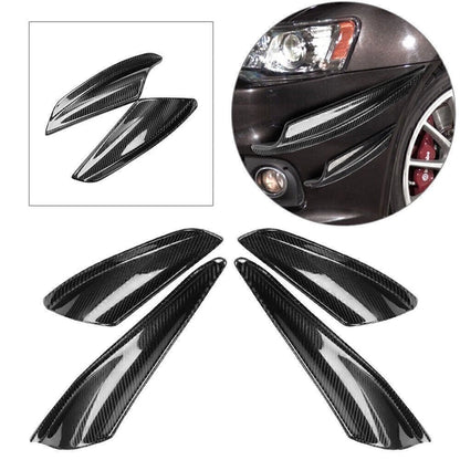 Carbon Fiber Front Bumper Canard Splitter Lip for Mitsubishi Lancer EVO X (2008–2015)