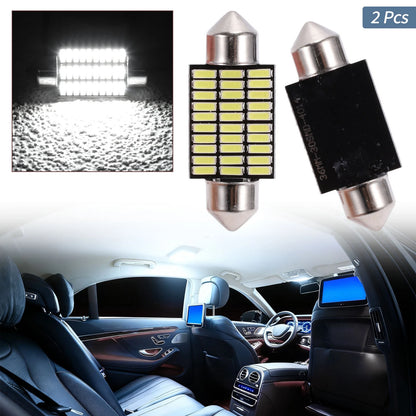 2X LED Dome Light Bulbs 4014 Chip 36mm