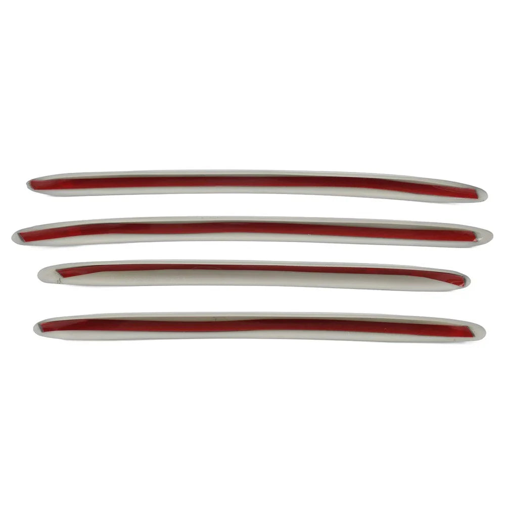 Silver Front Bumper Splitter Fins Spoiler Canards for Benz C-Class (2022-2023)