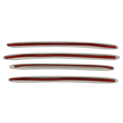 Silver Front Bumper Splitter Fins Spoiler Canards for Benz C-Class (2022-2023)